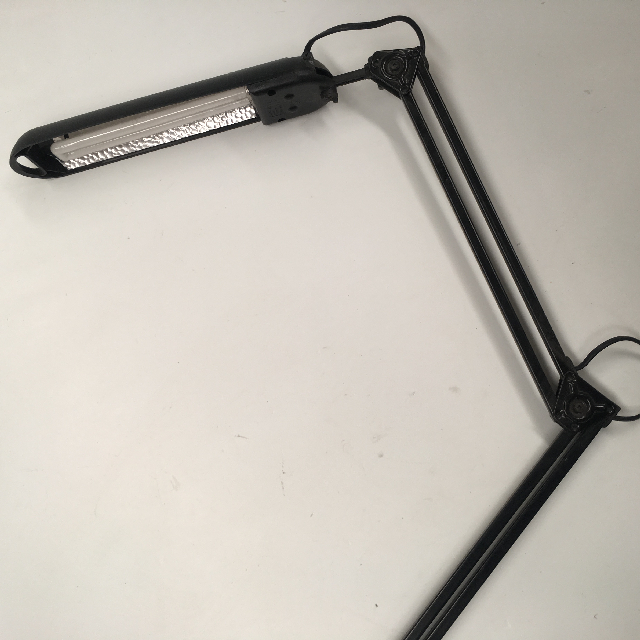 LAMP, Desk Light Fluro - Black (Clamp)